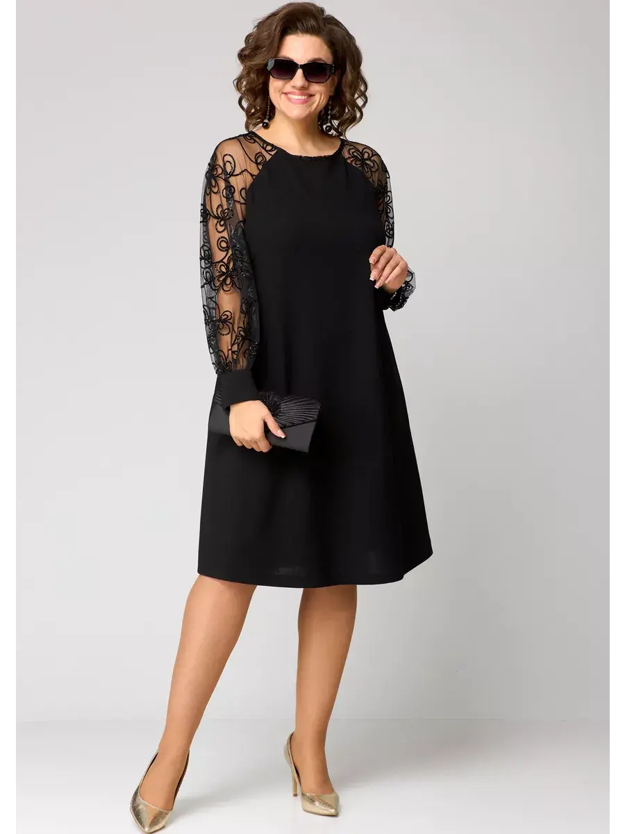Seraphine™ | Robe Élégante à Manches Dentelle