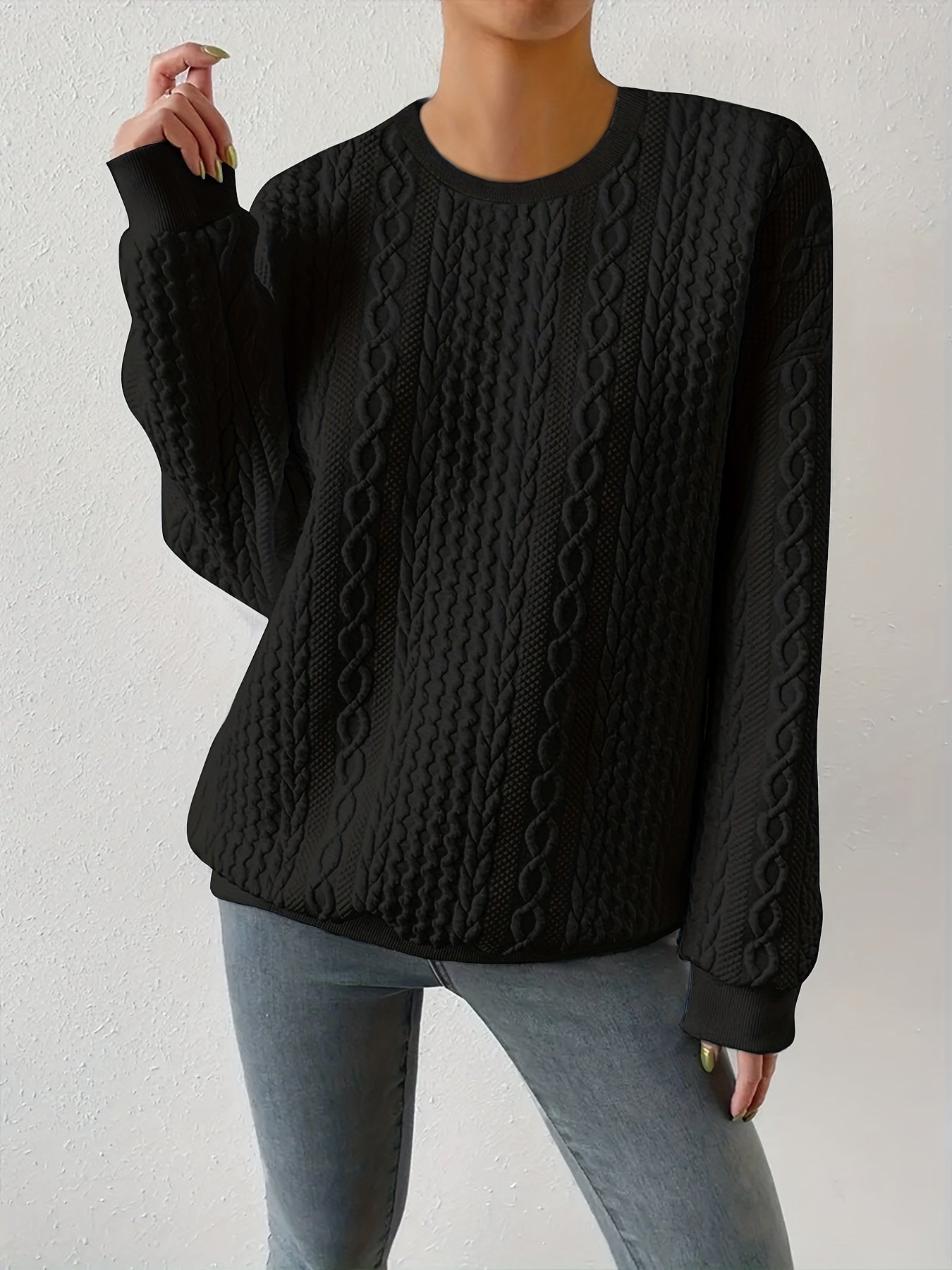 Séraphine™  | Pull torsadé classique pour femmes