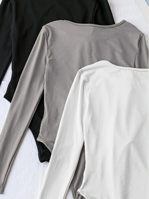 Séraphine™ | Pack de 3 bodysuits à manches longues pour femmes