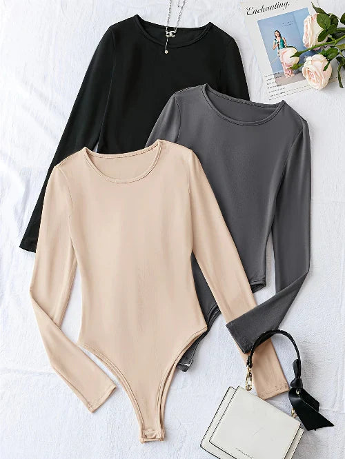 Séraphine™ | Pack de 3 bodysuits à manches longues pour femmes
