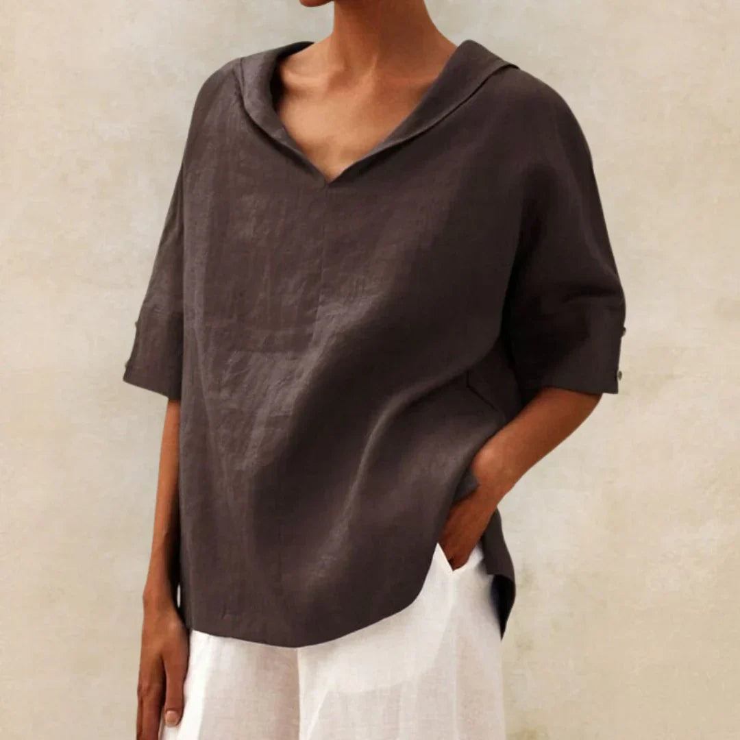 Séraphine™ | Chemise en lin essentielle pour femmes d'été