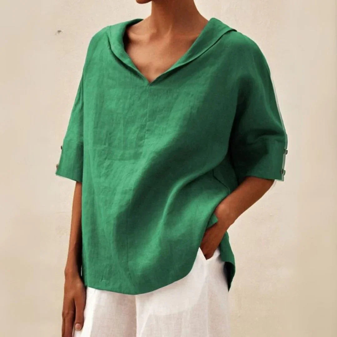 Séraphine™ | Chemise en lin essentielle pour femmes d'été