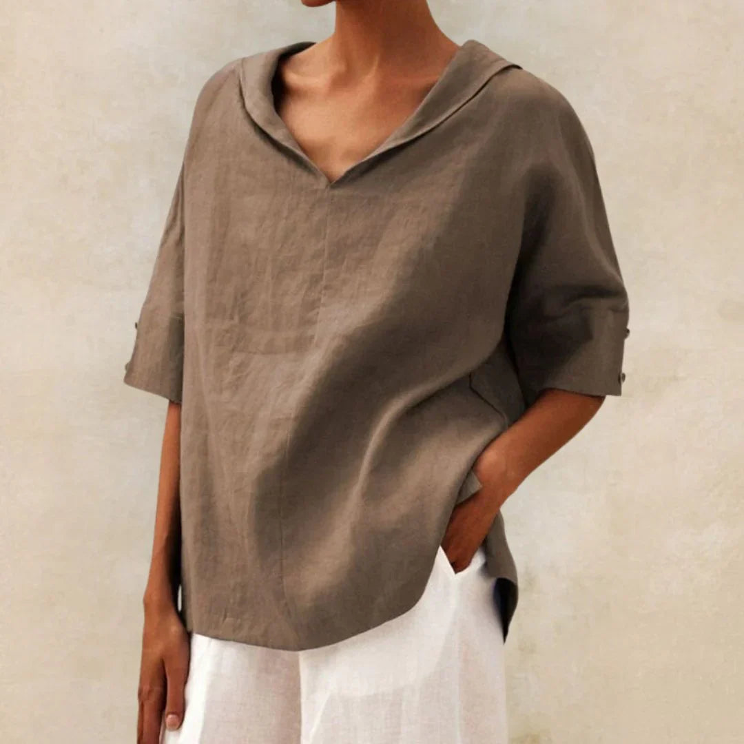 Séraphine™ | Chemise en lin essentielle pour femmes d'été