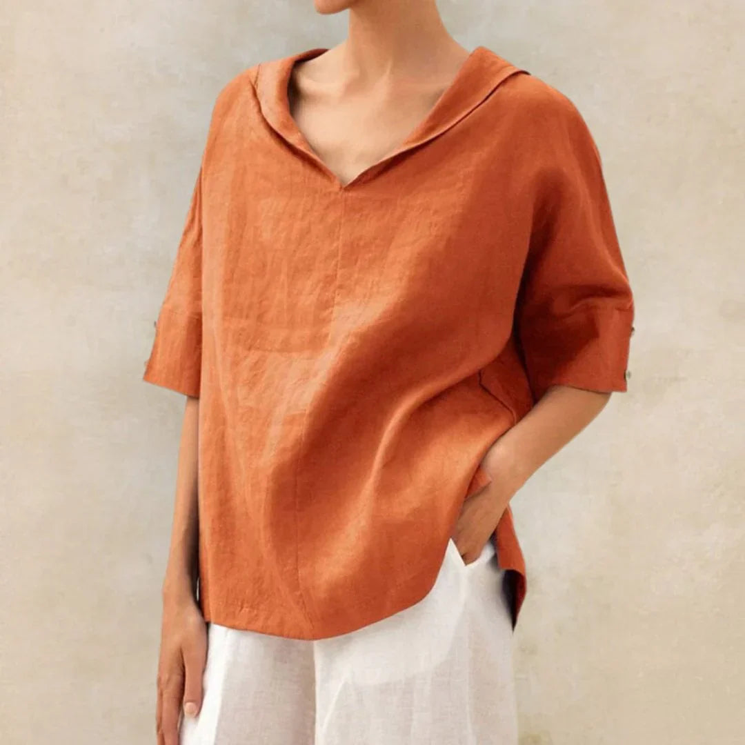 Séraphine™ | Chemise en lin essentielle pour femmes d'été
