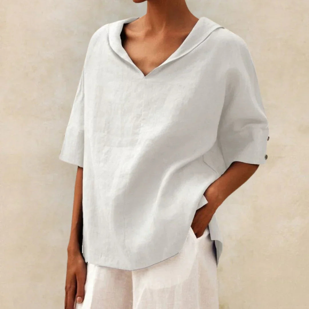 Séraphine™ | Chemise en lin essentielle pour femmes d'été