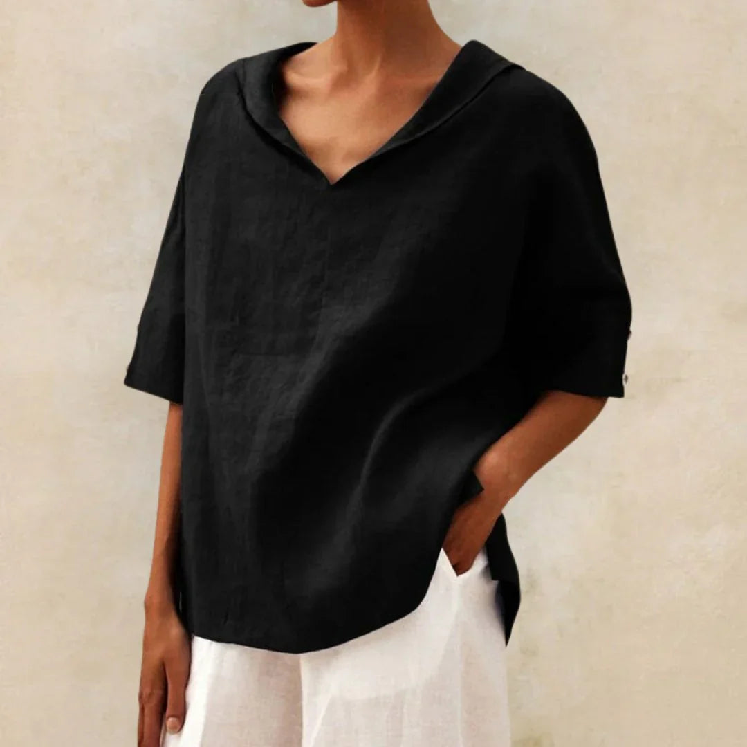 Séraphine™ | Chemise en lin essentielle pour femmes d'été