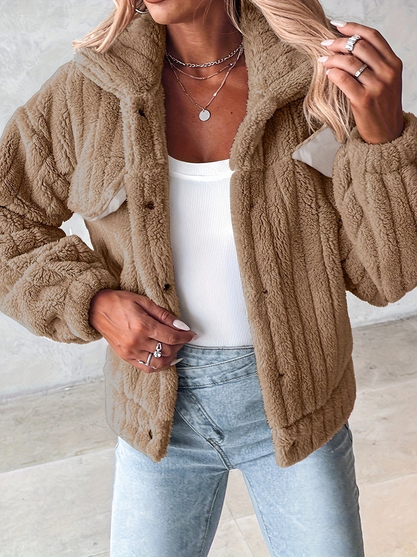 Séraphine™ | Veste teddy douce