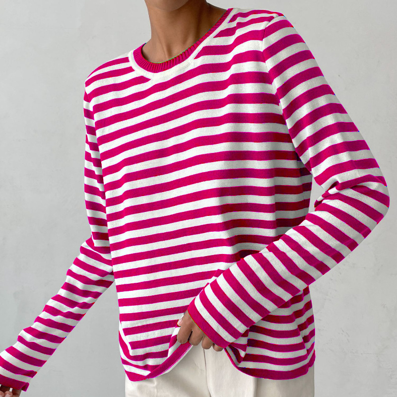 Séraphine™ | Elin – Women's Striped Sweatshirt