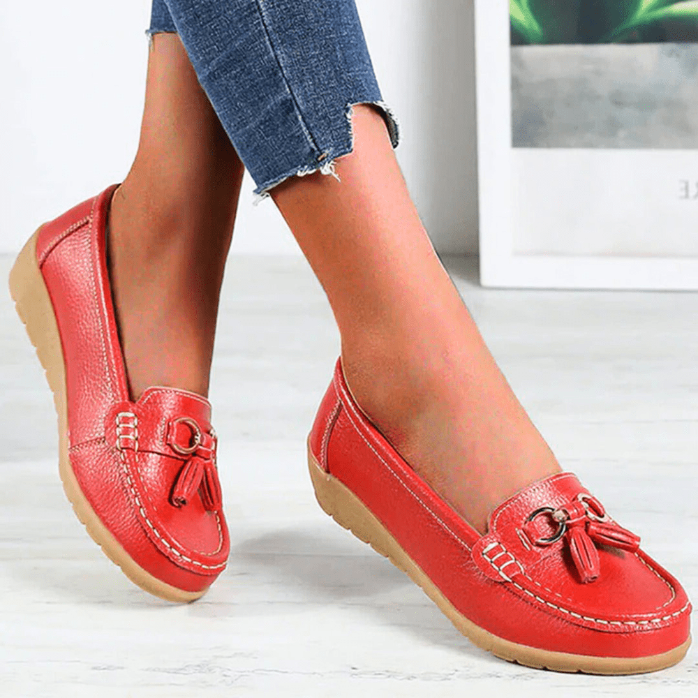 Séraphine™ | Chaussures Femme | Mocassins en Cuir Élégants | Mocassins Confortables