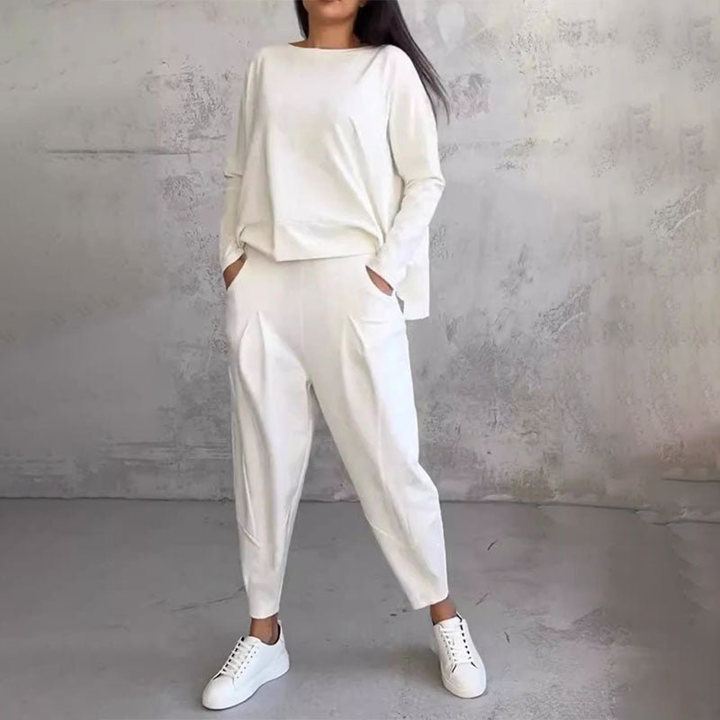 Séraphine™ | Ensemble deux-pièces avec haut à manches longues et pantalon ample