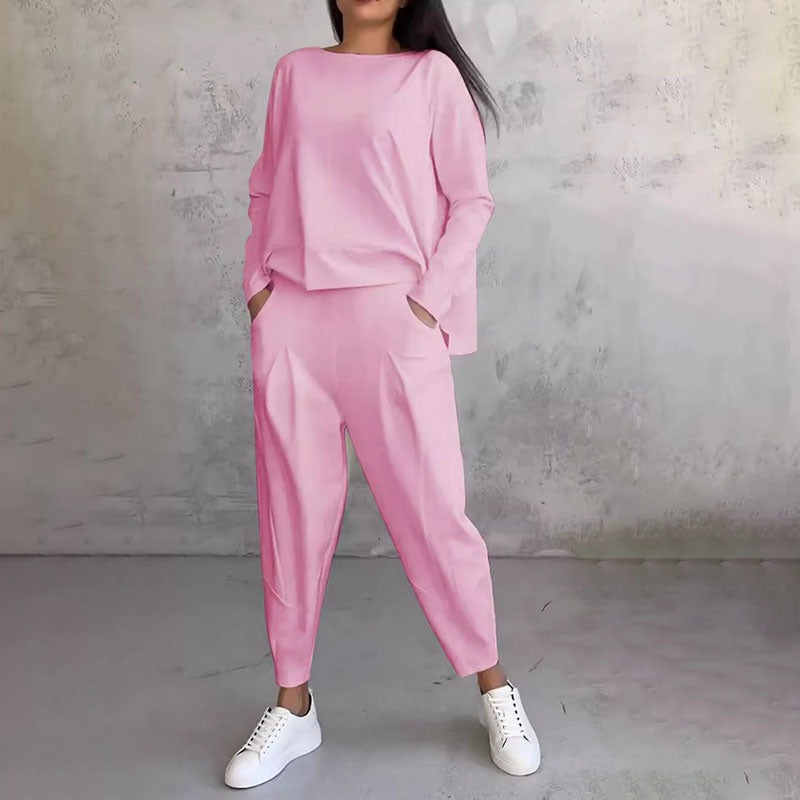Séraphine™ | Ensemble deux-pièces avec haut à manches longues et pantalon ample