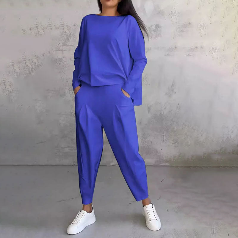 Séraphine™ | Ensemble deux-pièces avec haut à manches longues et pantalon ample