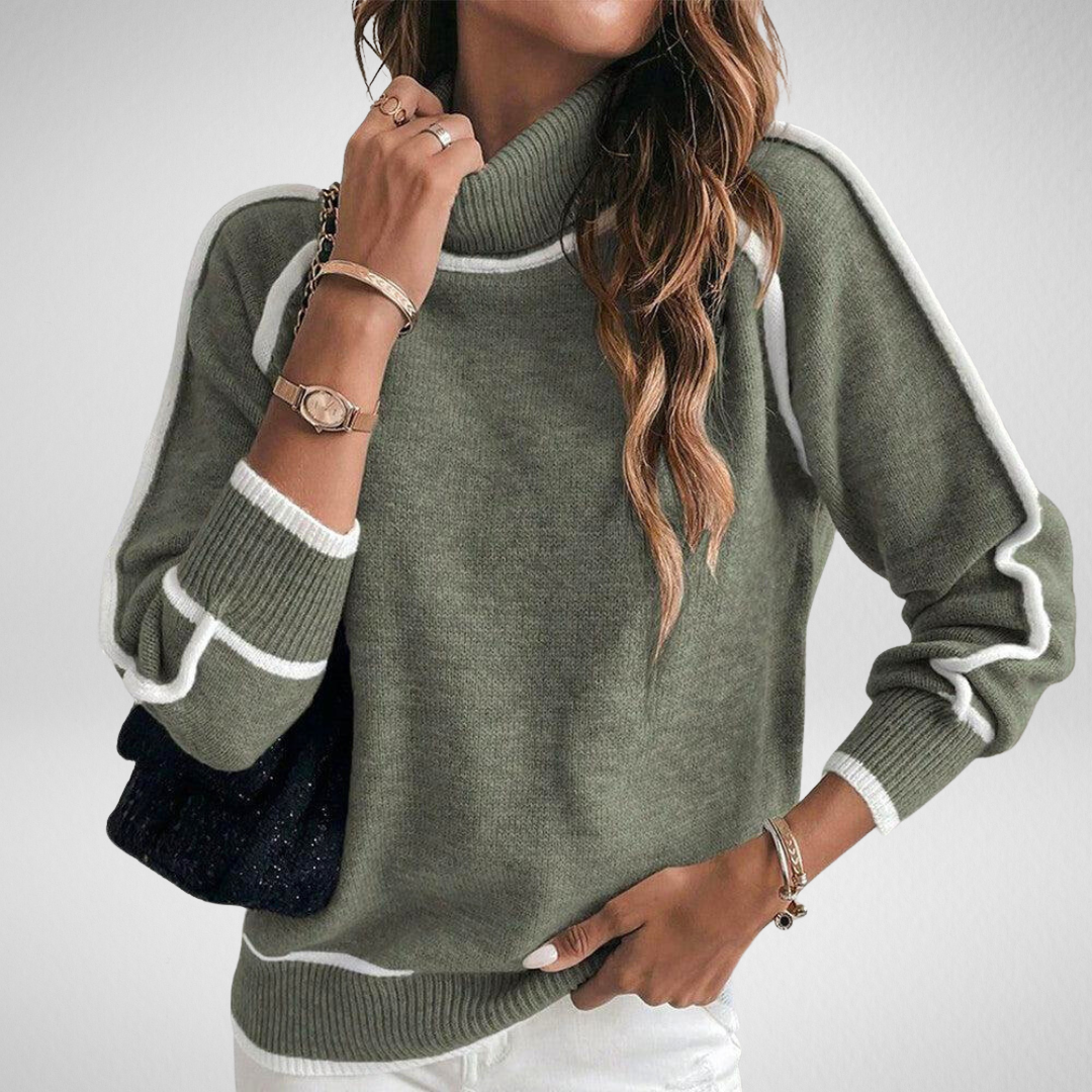 Séraphine™ | Pull Roulé Élégant